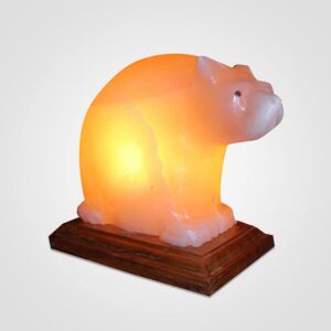 Himalayan Pink Salt Bear Shaped Lamp
