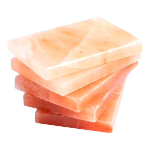 8x4x2 Inches Natural Pink Himalayan Salt Tiles - Image 2