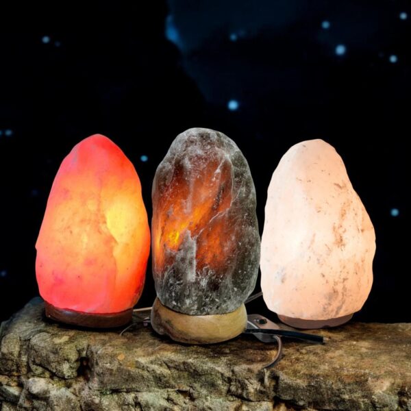 Himalayan Natural Salt Lamp – White, Pink, and Grey Variants | Multiple Sizes (2-3 kg, 3-5 kg, 4-6 kg) - Image 6